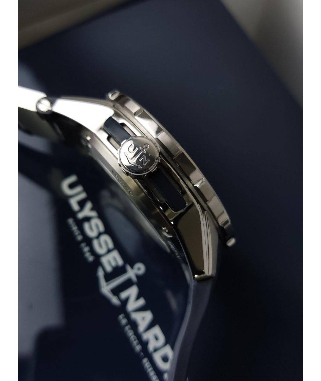 Ulysse Nardin Синие металлические часы, фото 5