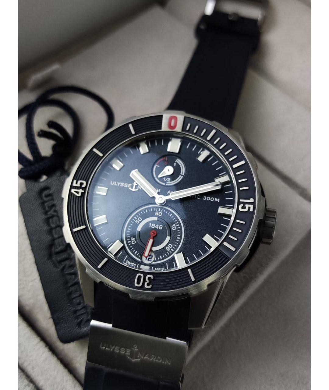 Ulysse Nardin Синие металлические часы, фото 2