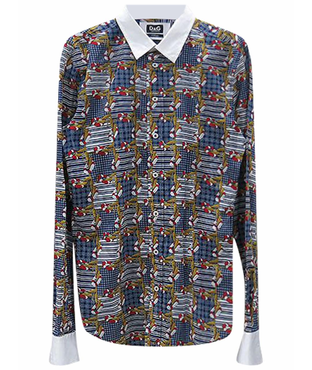 DOLCE&GABBANA Мульти хлопковая кэжуал рубашка, фото 1