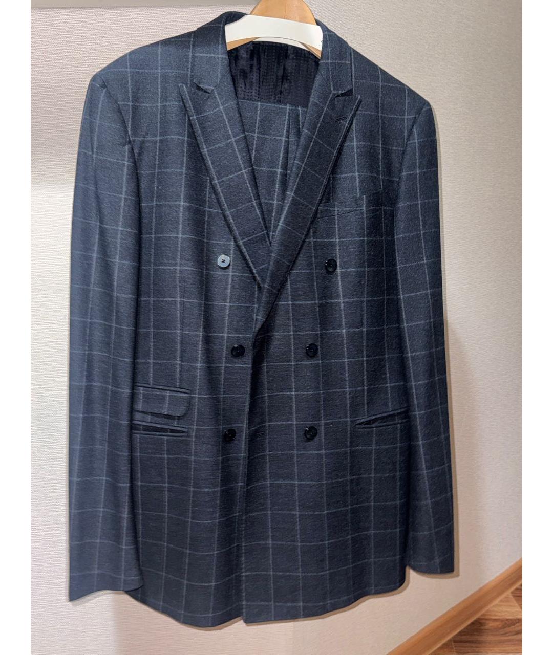 PAL ZILERI Темно-синий шерстяной пиджак, фото 7
