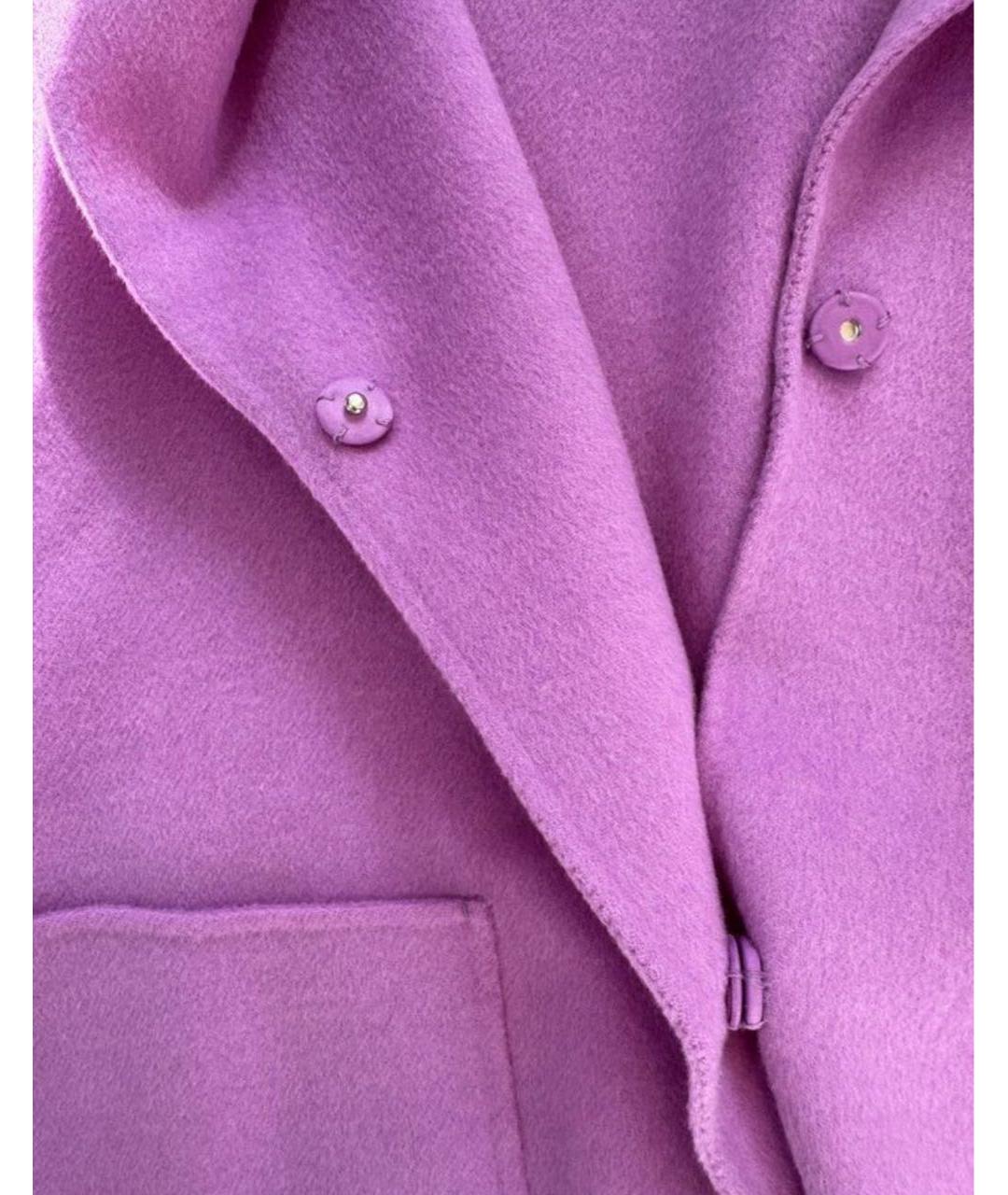 MAX MARA Фиолетовый шерстяной жилет, фото 4