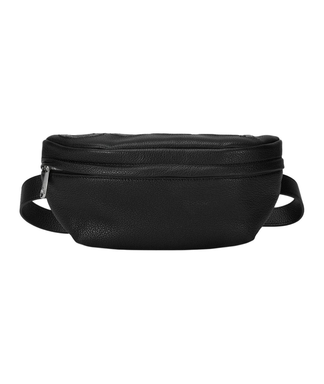 GUCCI Черная кожаная поясная сумка, фото 1