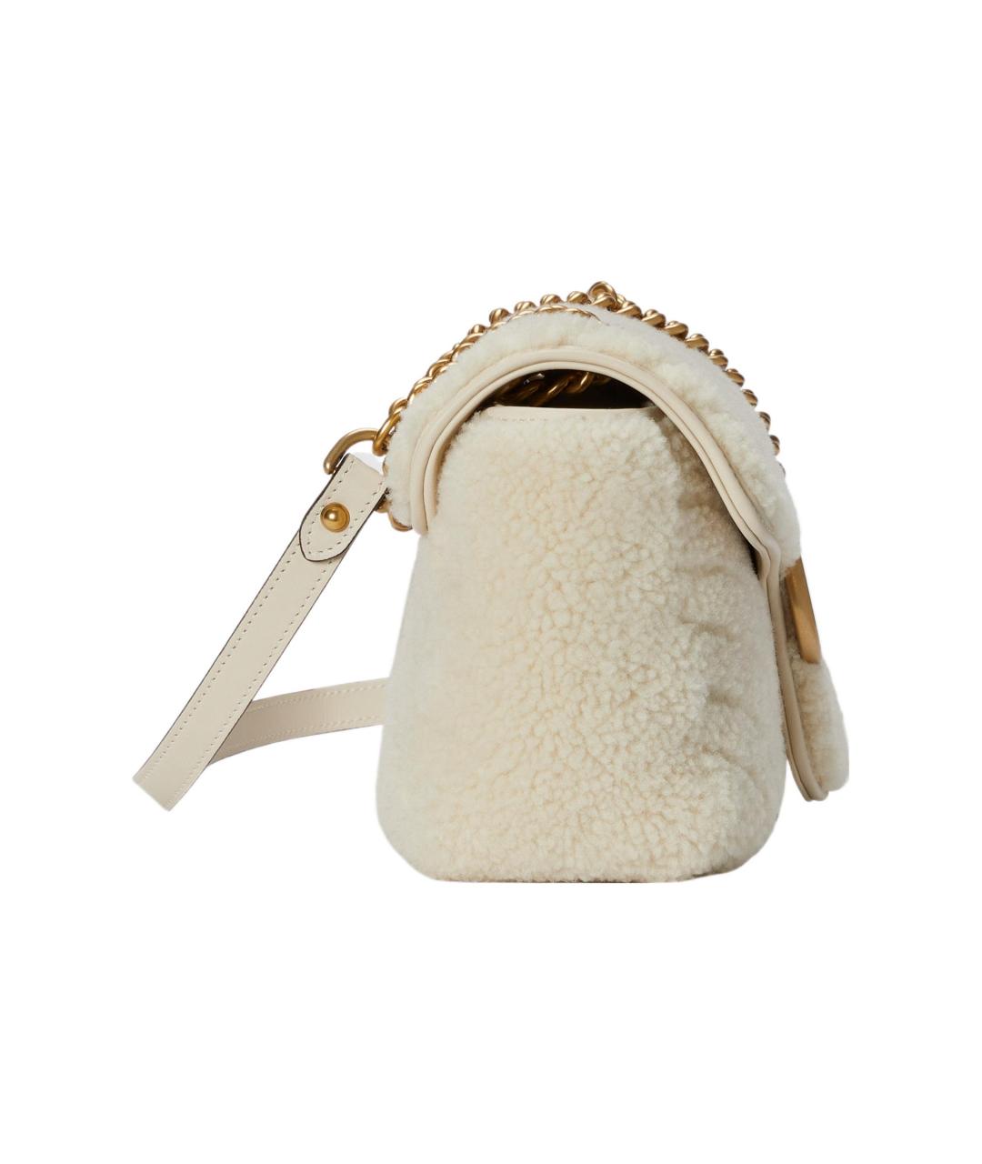 GUCCI Бежевая кожаная сумка через плечо, фото 3