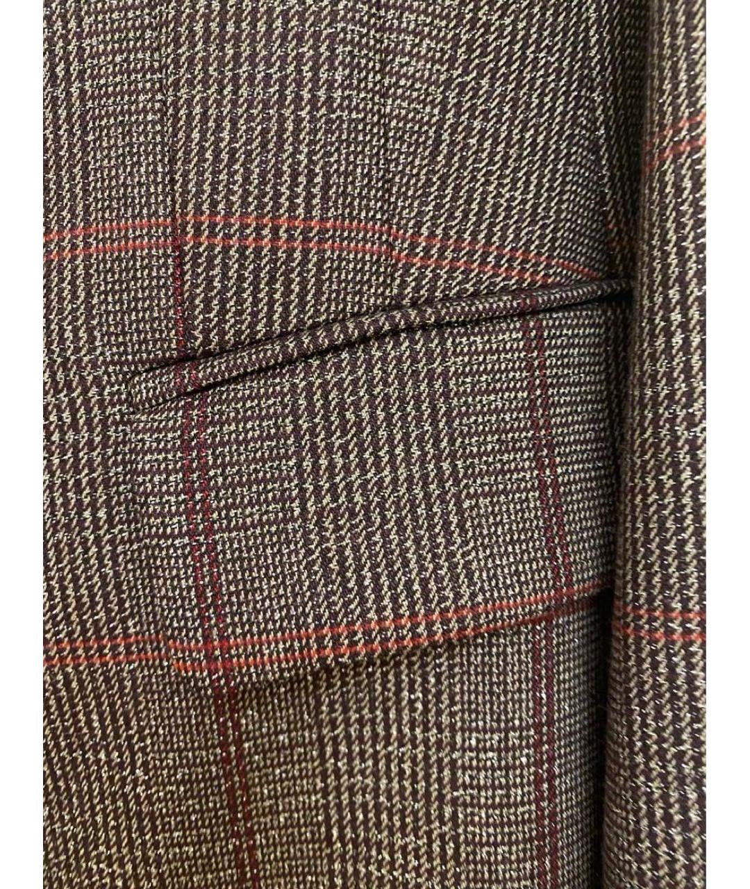 MAX MARA STUDIO Коричневый шерстяной жакет/пиджак, фото 3