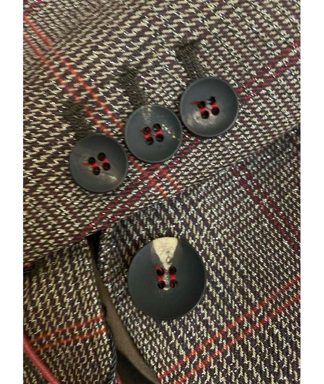 MAX MARA STUDIO Коричневый шерстяной жакет/пиджак, фото 4