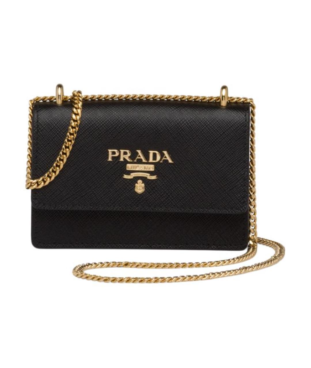 PRADA Черный кожаный кошелек, фото 1