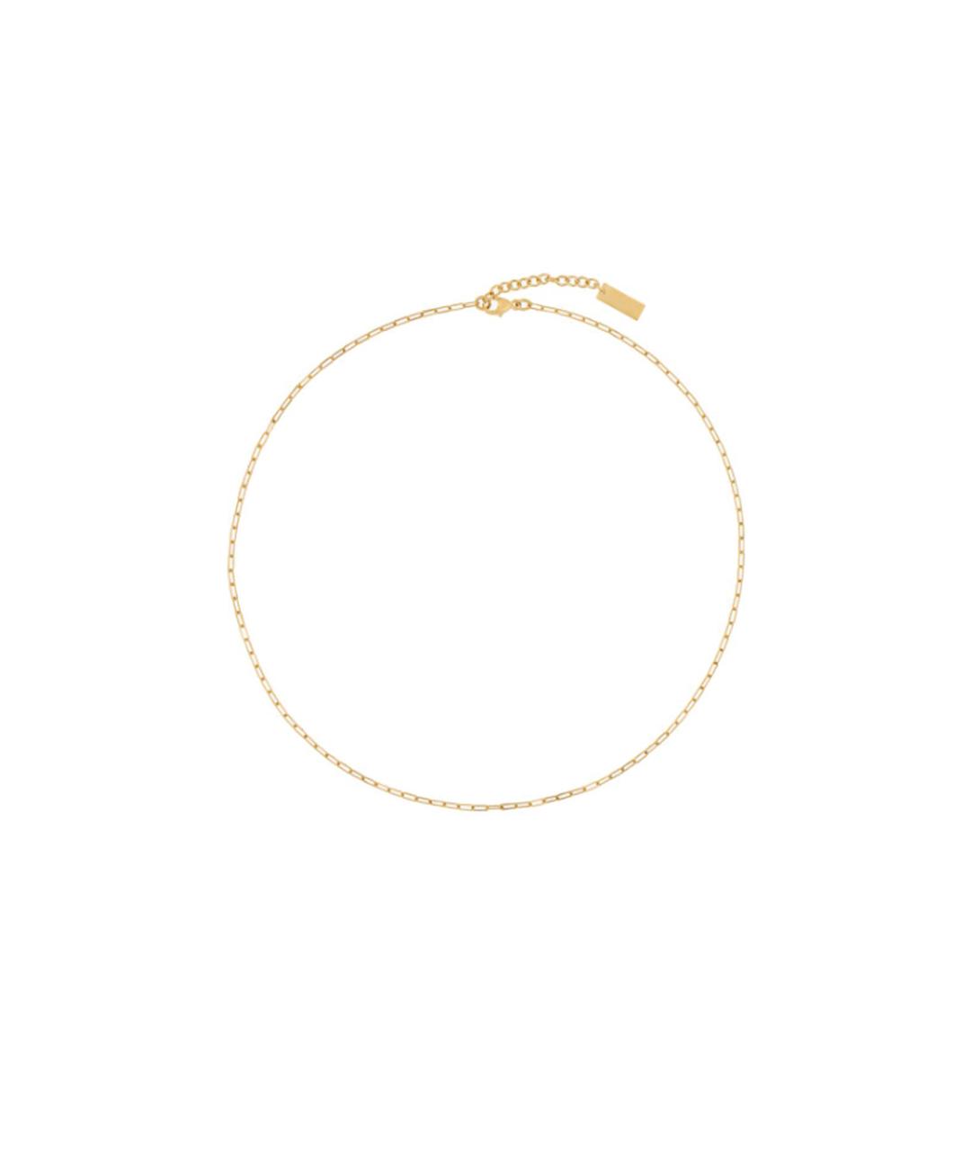 SAINT LAURENT Золотое колье, фото 3