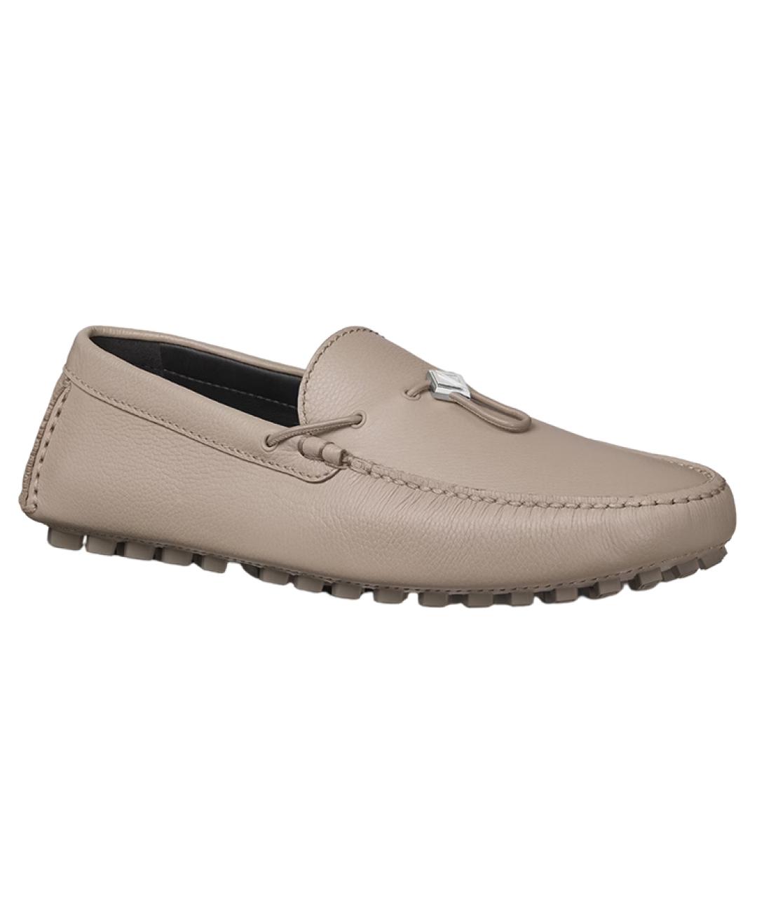 CHRISTIAN DIOR Бежевые лоферы, фото 3