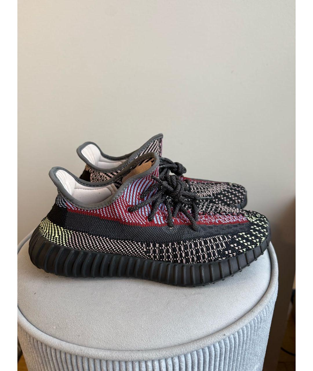 ADIDAS YEEZY Мульти текстильные низкие кроссовки / кеды, фото 9