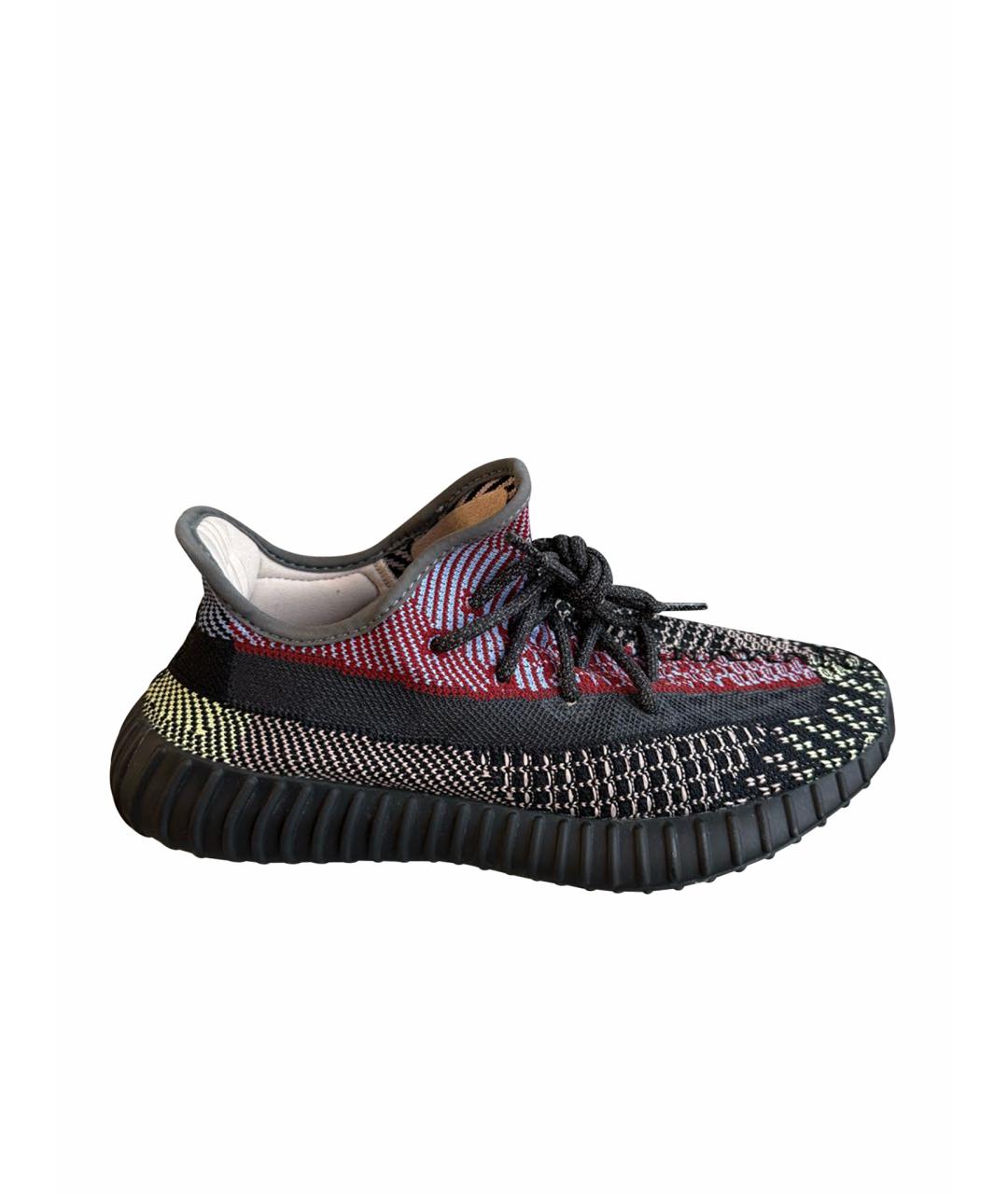 ADIDAS YEEZY Мульти текстильные низкие кроссовки / кеды, фото 1