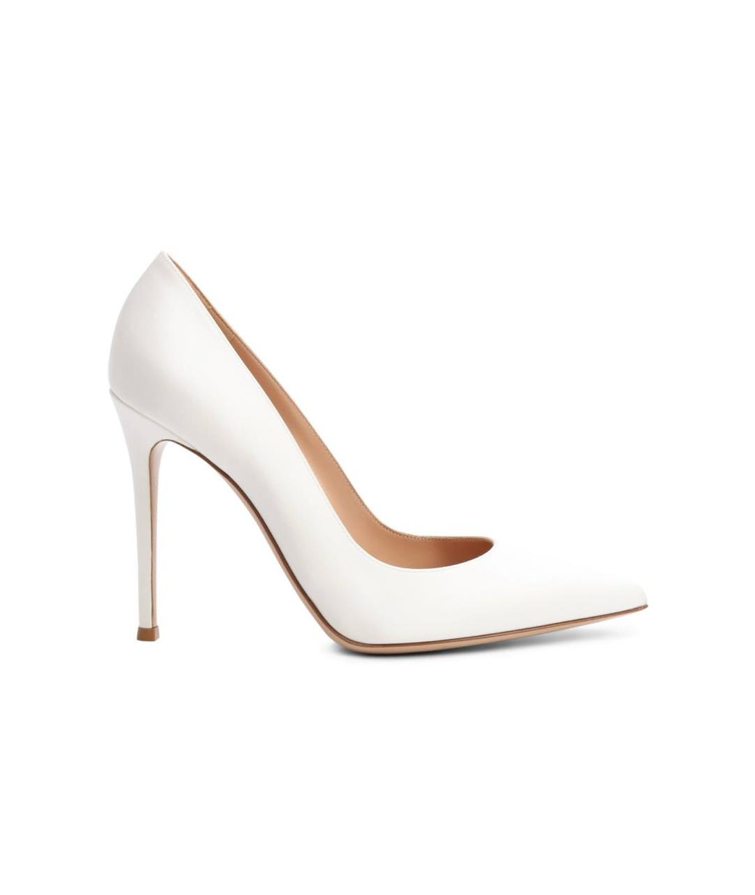 GIANVITO ROSSI Белые туфли из лакированной кожи, фото 9