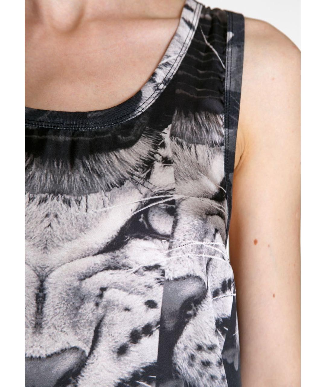 MARCELO BURLON Антрацитовая хлопковая майка, фото 5