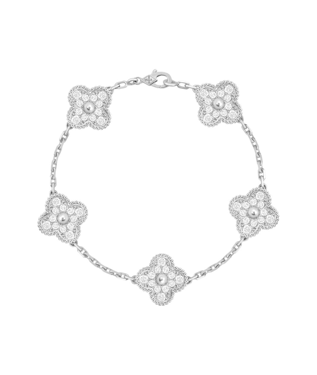 VAN CLEEF & ARPELS Серебрянный браслет из белого золота, фото 1