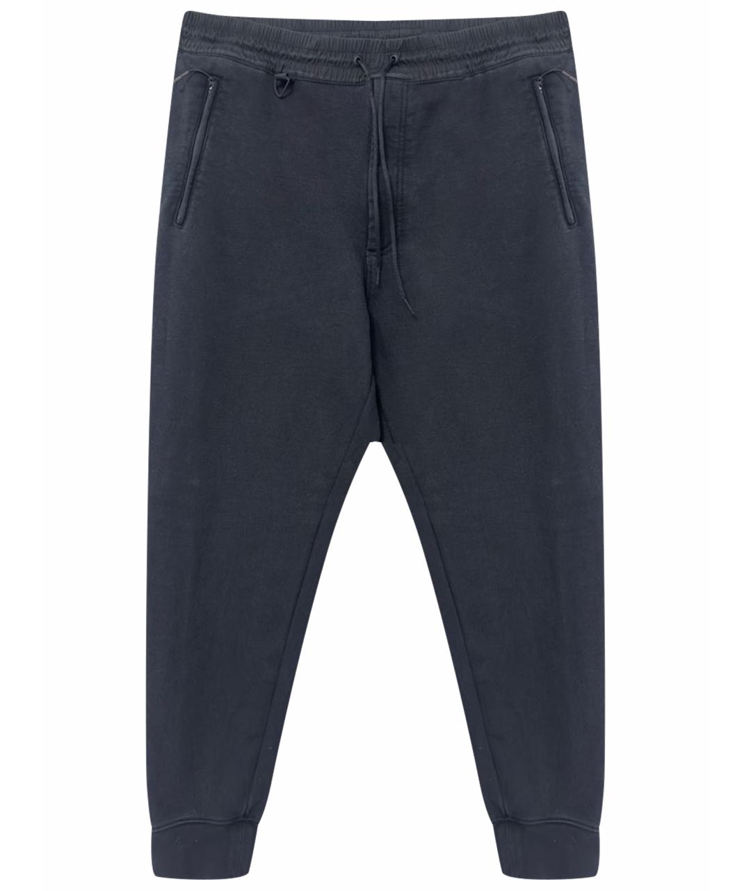 Y-3 Черные хлопковые брюки узкие, фото 1