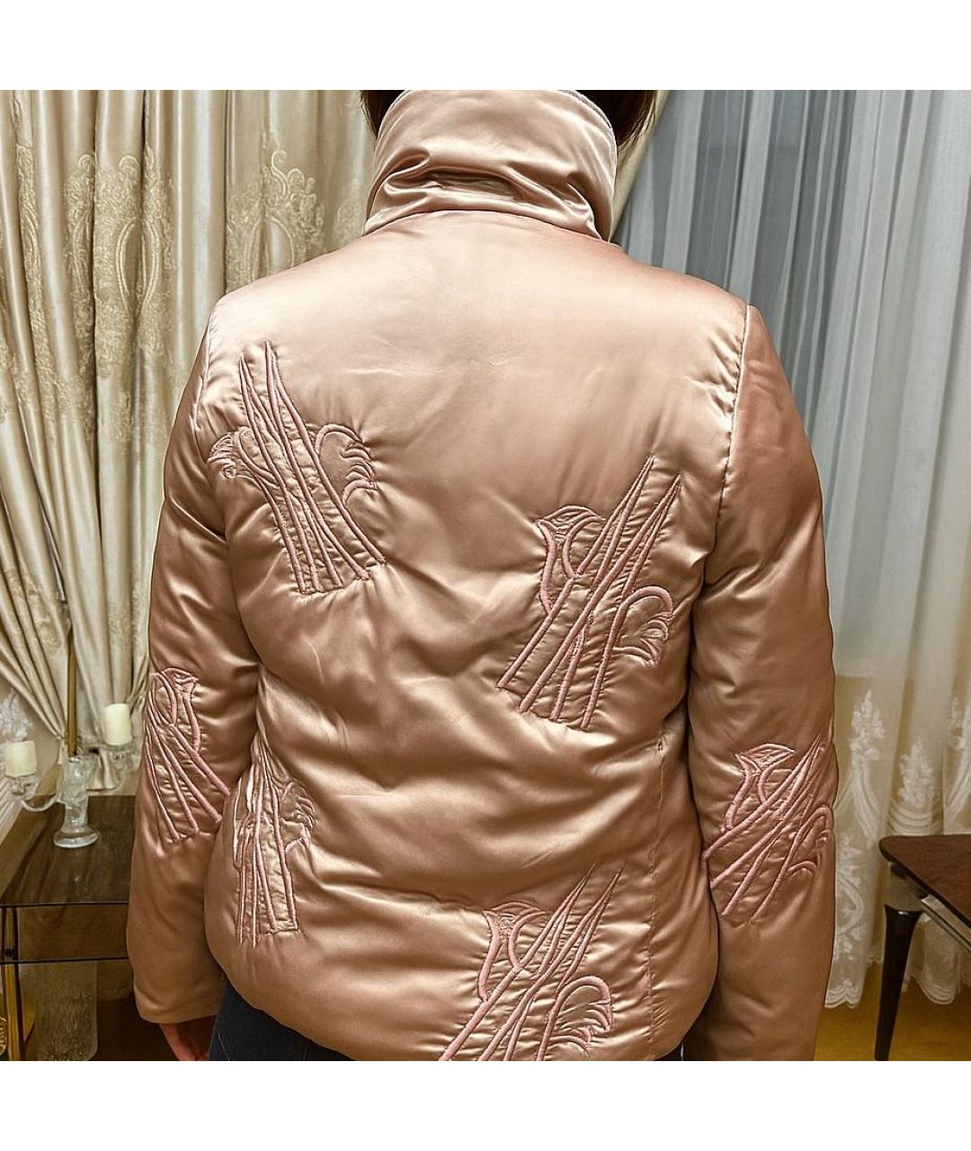 MONCLER Розовая полиамидовая куртка, фото 4