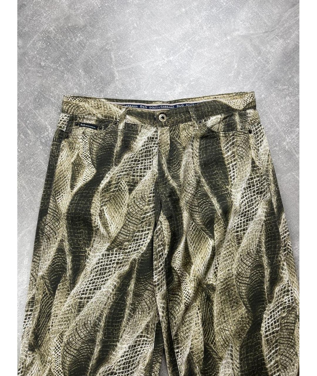 DOLCE&GABBANA Мульти хлопковые прямые джинсы, фото 8