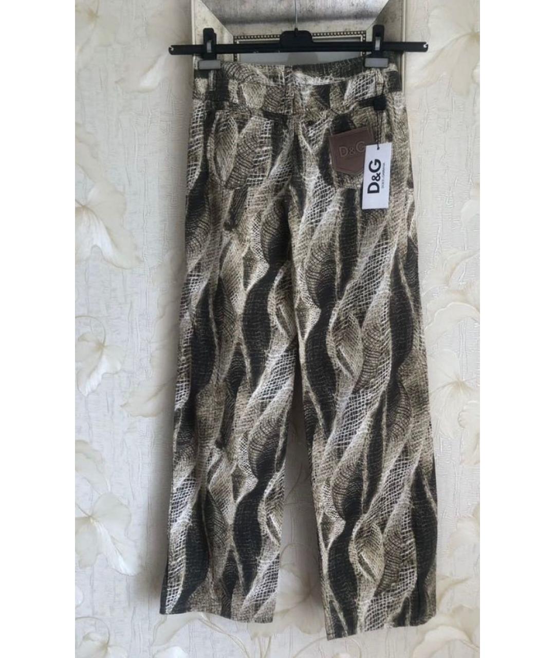 DOLCE&GABBANA Мульти хлопковые прямые джинсы, фото 2