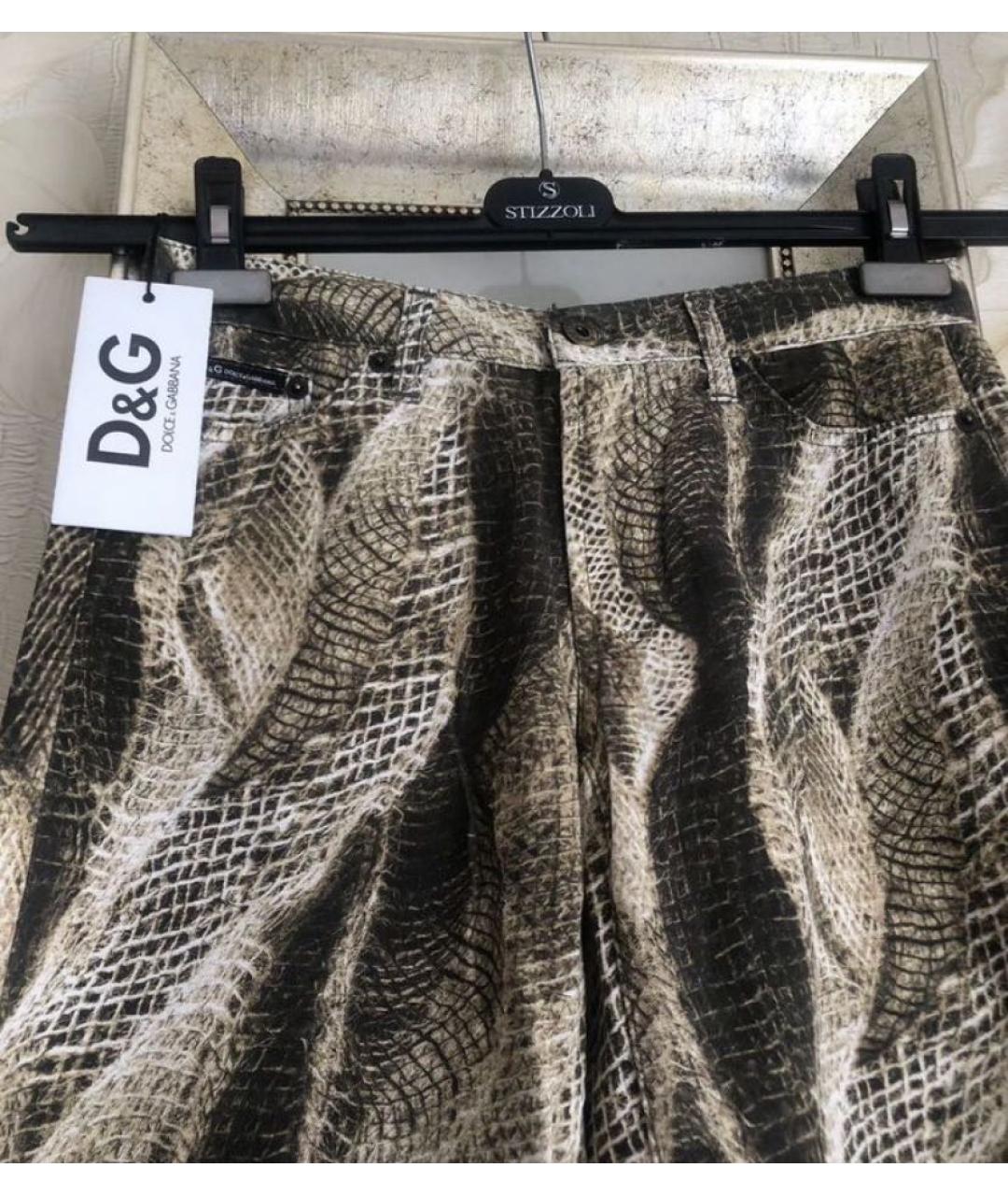 DOLCE&GABBANA Мульти хлопковые прямые джинсы, фото 3