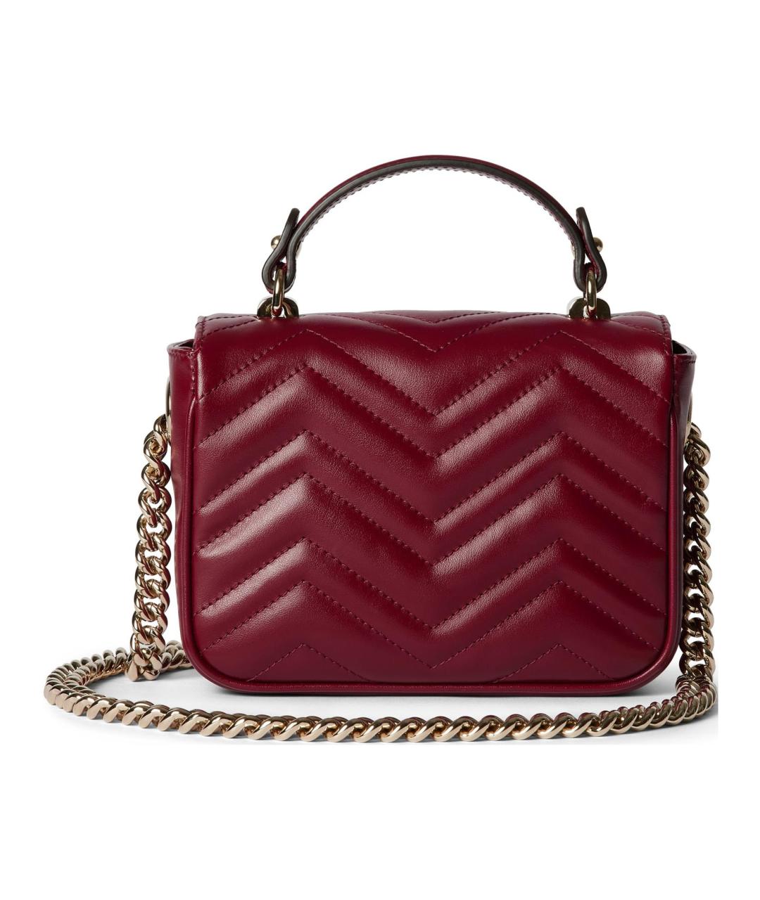 GUCCI Красная кожаная сумка через плечо, фото 4