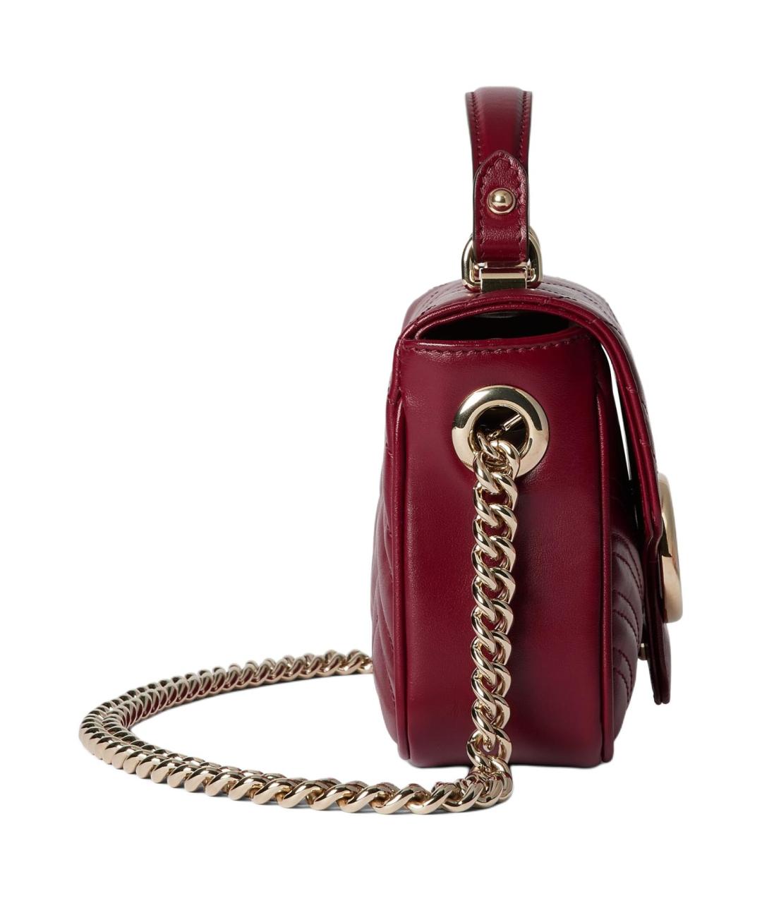 GUCCI Красная кожаная сумка через плечо, фото 3