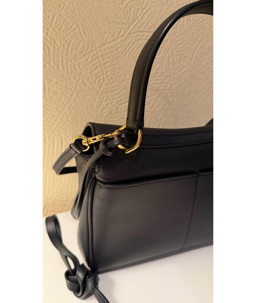 BALENCIAGA Черная кожаная сумка с короткими ручками, фото 6