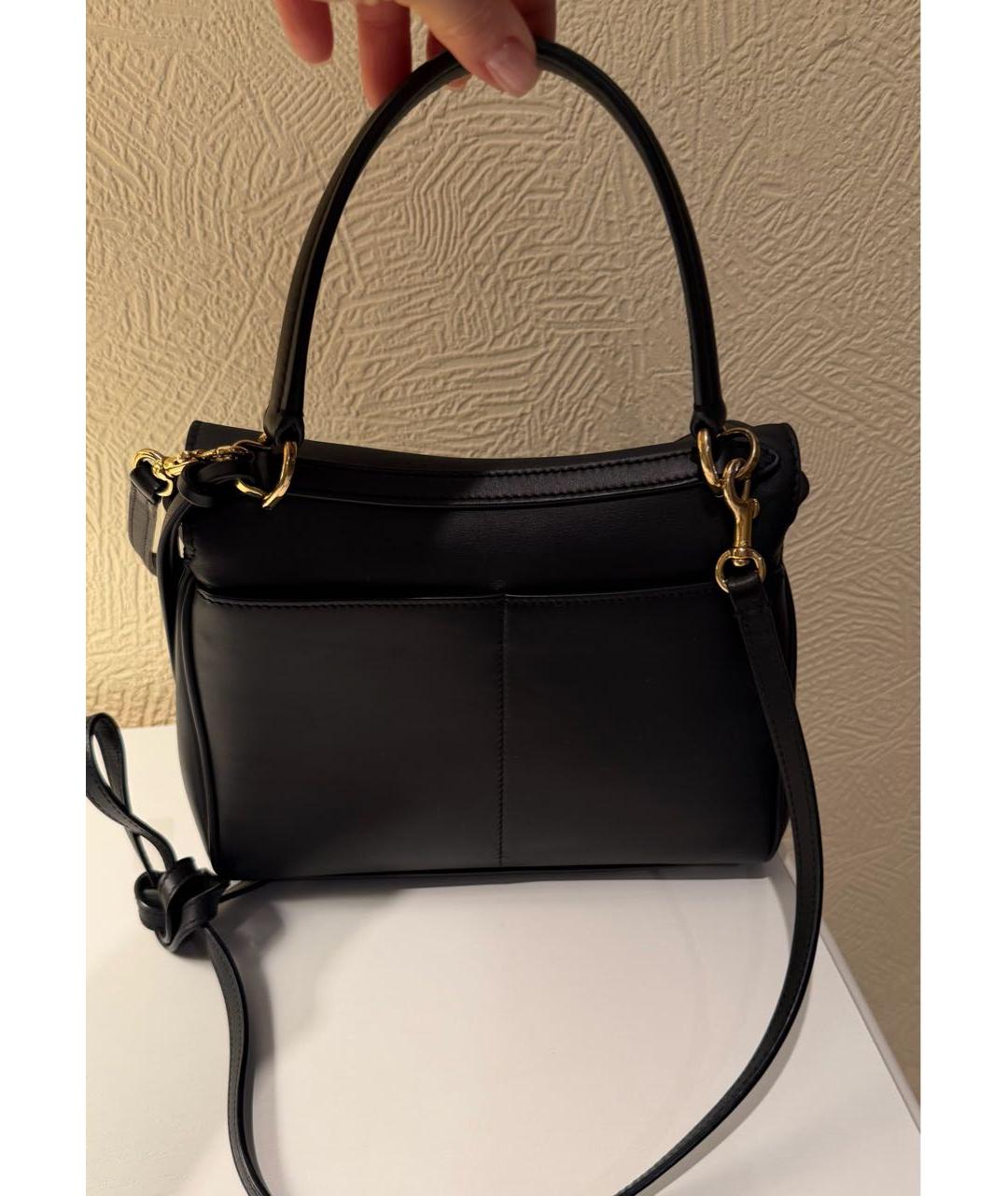 BALENCIAGA Черная кожаная сумка с короткими ручками, фото 3