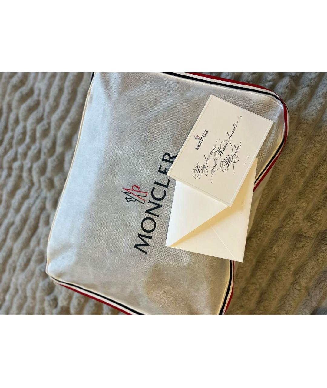 MONCLER Серый полиэстеровый жилет, фото 6