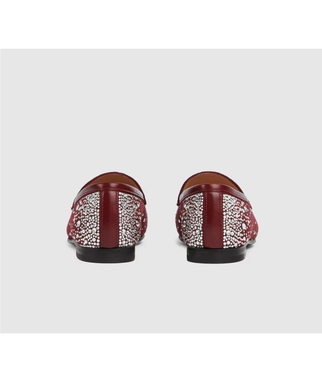 GUCCI Бордовые лоферы, фото 4