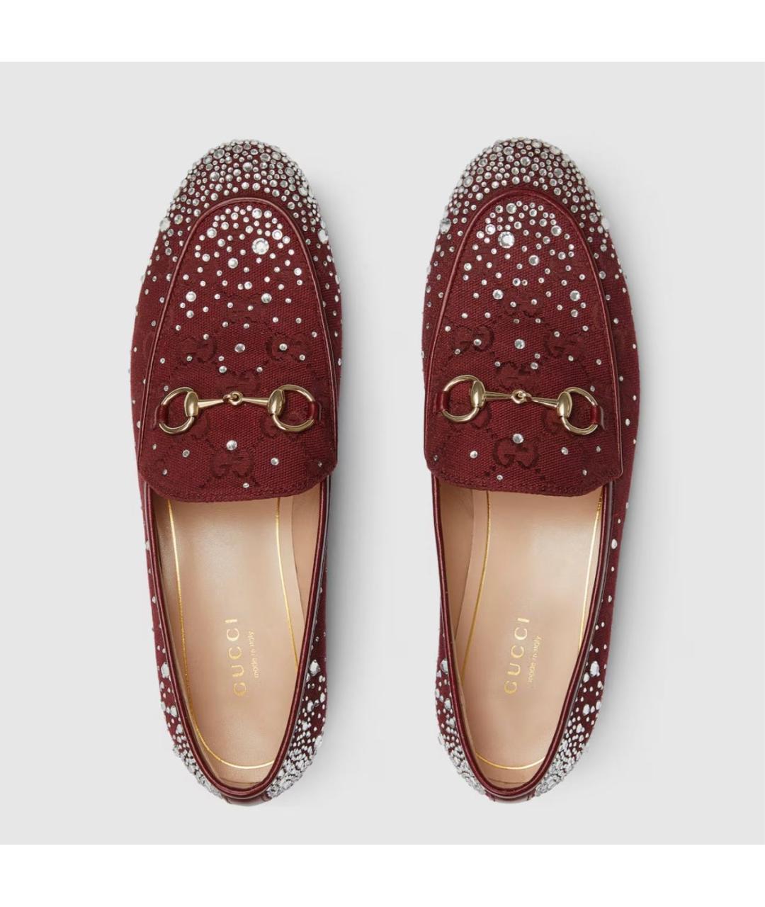 GUCCI Бордовые лоферы, фото 5