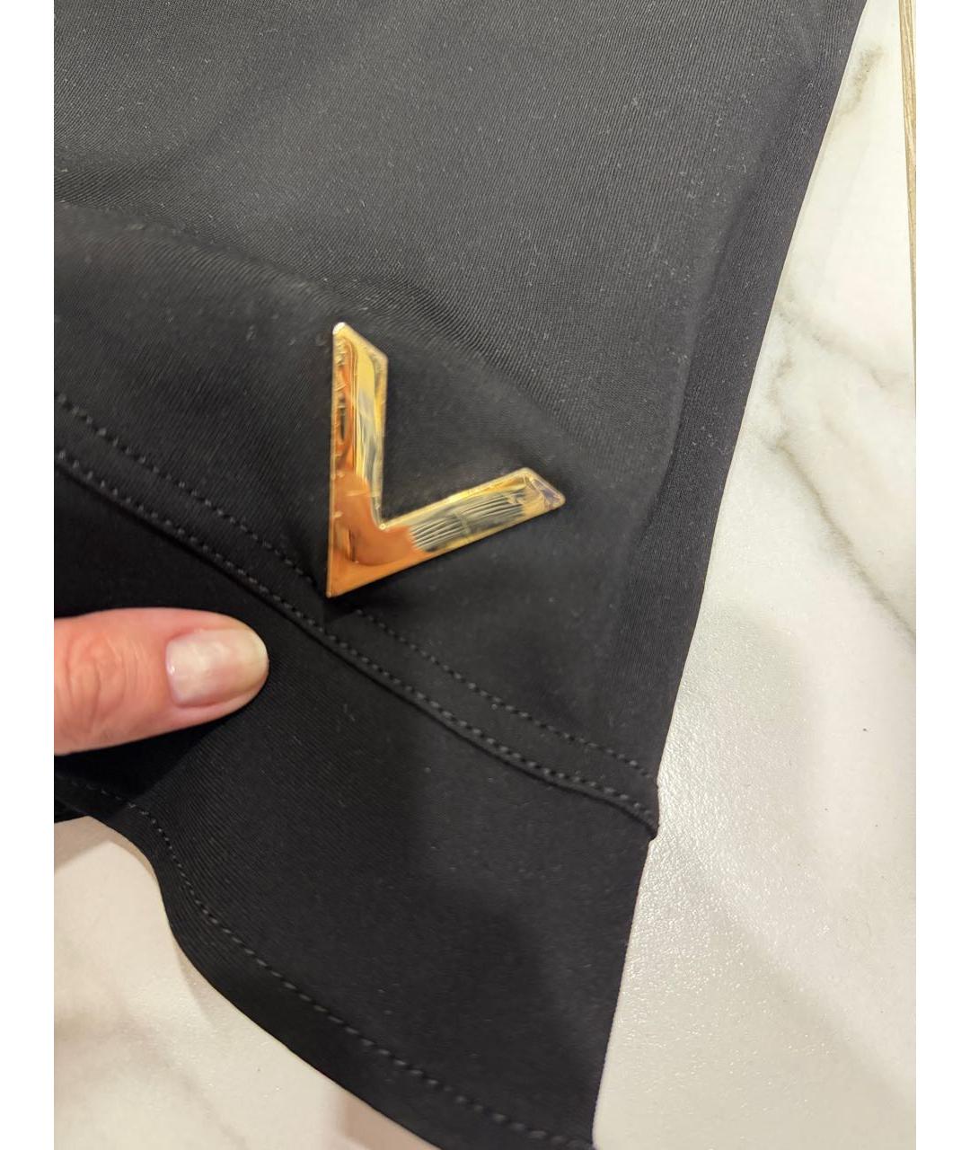 VALENTINO Черное вискозное платье, фото 4