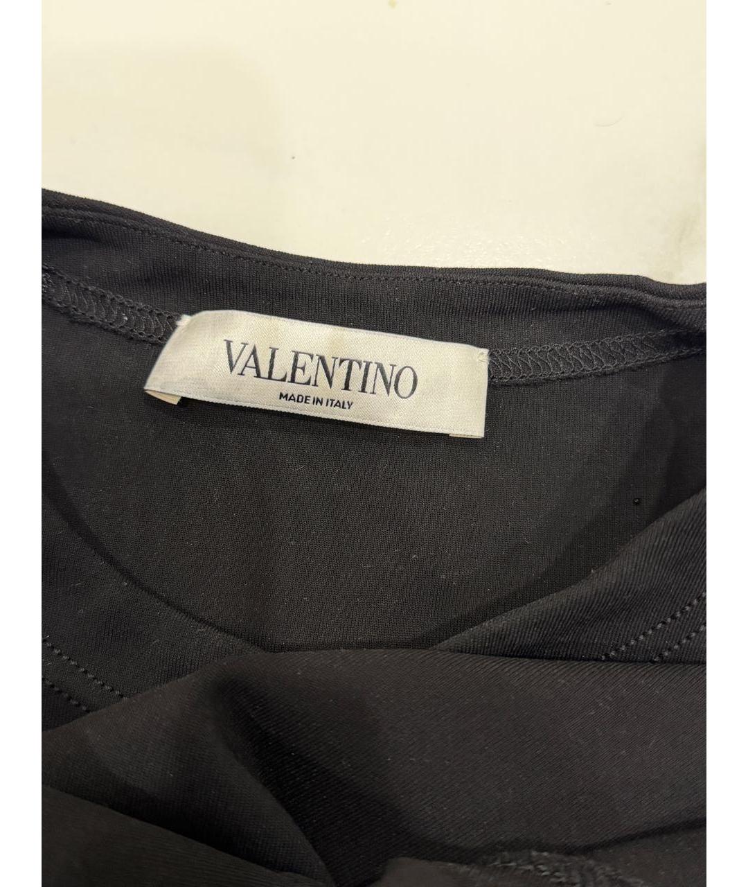 VALENTINO Черное вискозное платье, фото 3