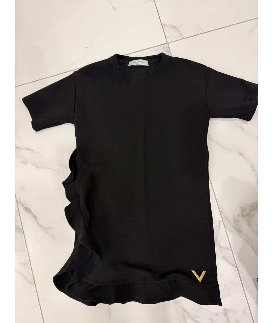 VALENTINO Черное вискозное платье, фото 6