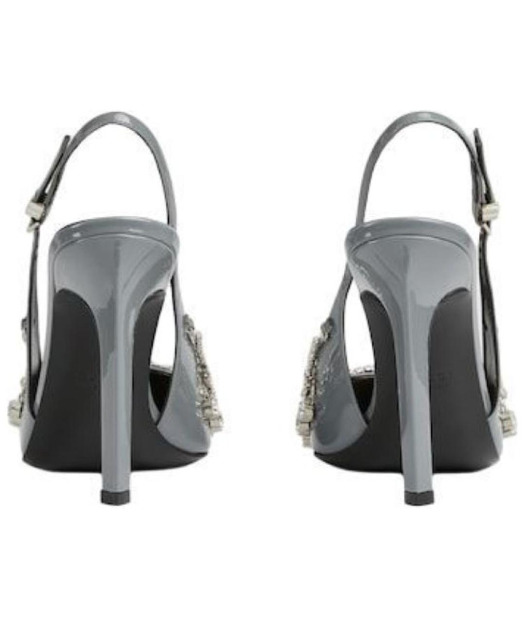 GUCCI Серые кожаные туфли, фото 5