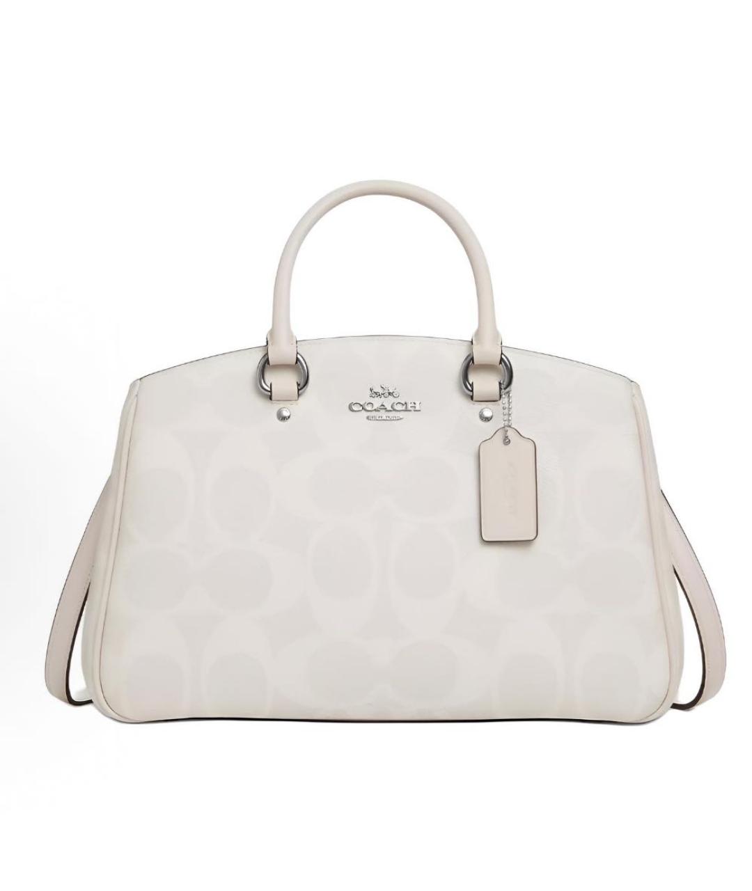COACH Белая сумка с короткими ручками, фото 9