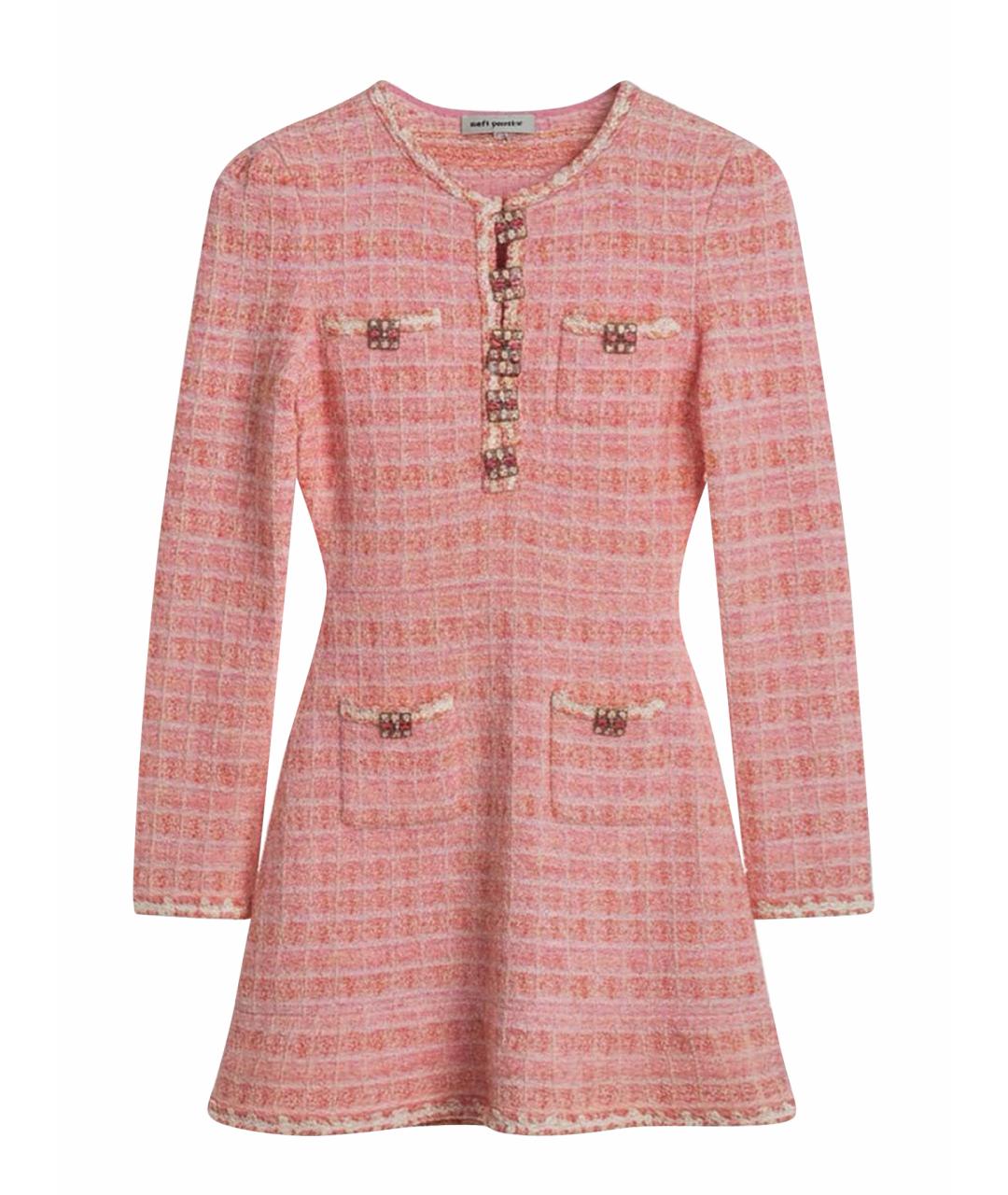 SELF-PORTRAIT Коралловое коктейльное платье, фото 1