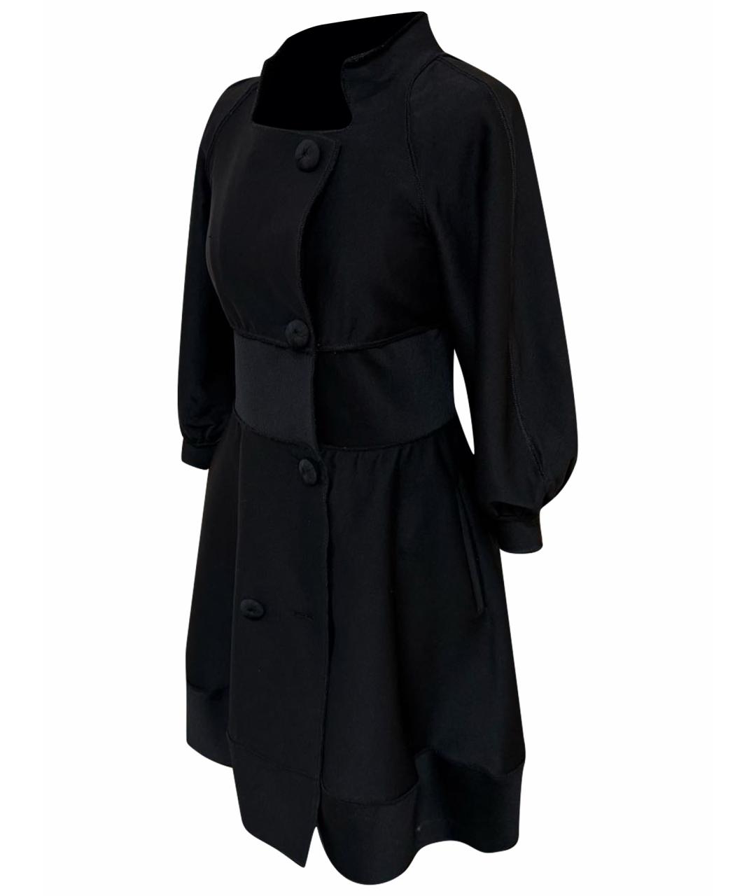 MOSCHINO Черное пальто, фото 1