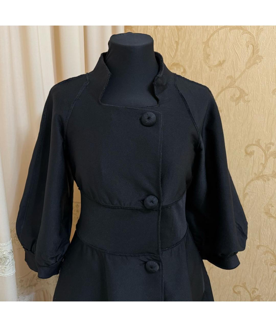 MOSCHINO Черное пальто, фото 2