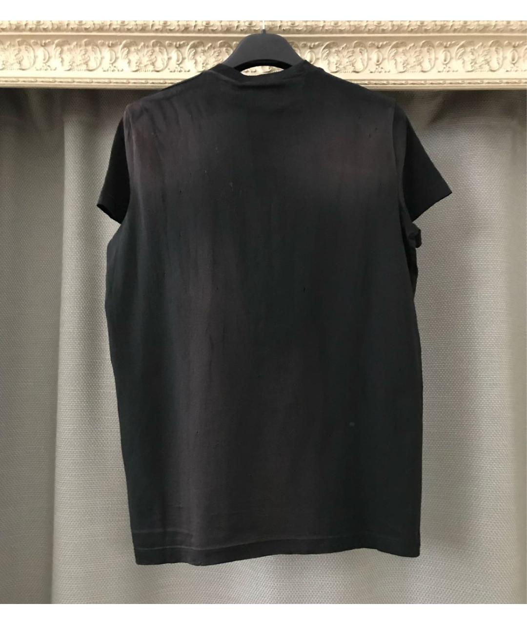 DSQUARED2 Антрацитовая хлопковая футболка, фото 8