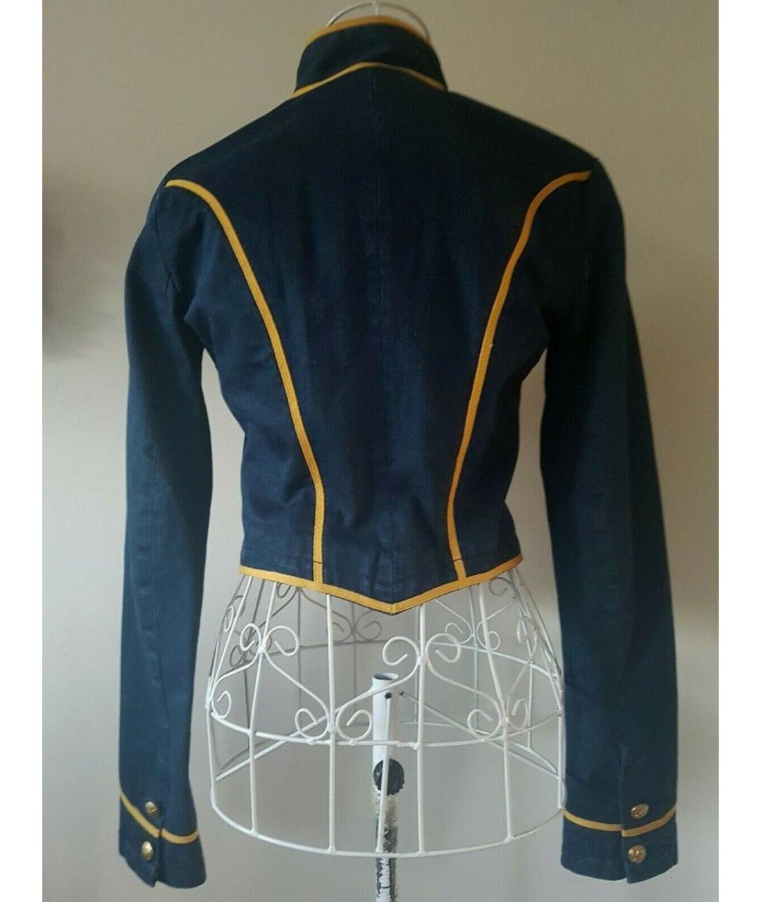 RALPH LAUREN Темно-синий деним жакет/пиджак, фото 8