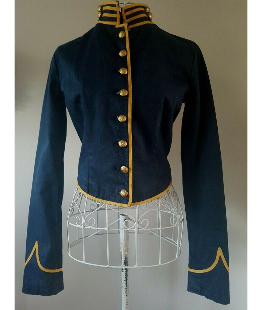 RALPH LAUREN Темно-синий деним жакет/пиджак, фото 4