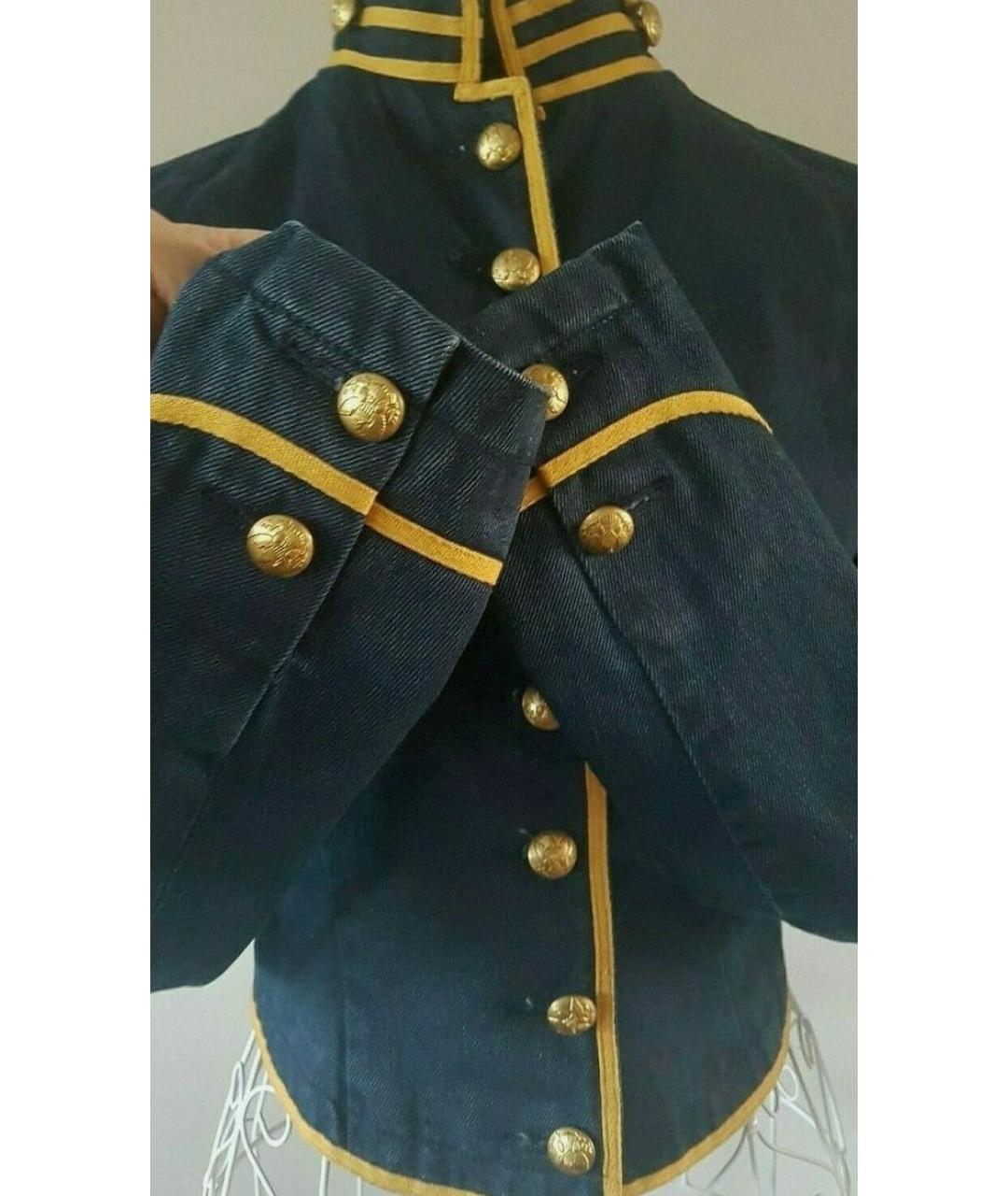 RALPH LAUREN Темно-синий деним жакет/пиджак, фото 7