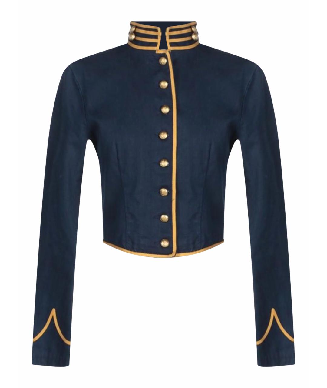 RALPH LAUREN Темно-синий деним жакет/пиджак, фото 1