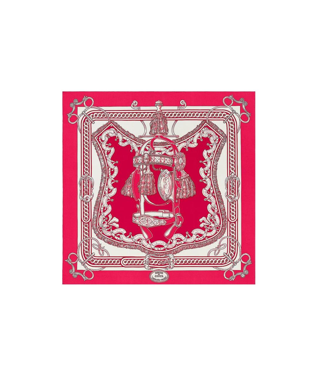 HERMES Фуксия шарф, фото 3