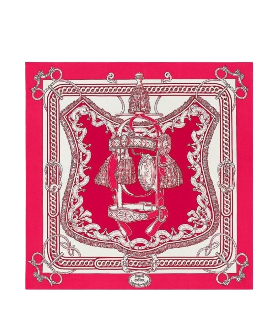 HERMES Фуксия шарф, фото 1