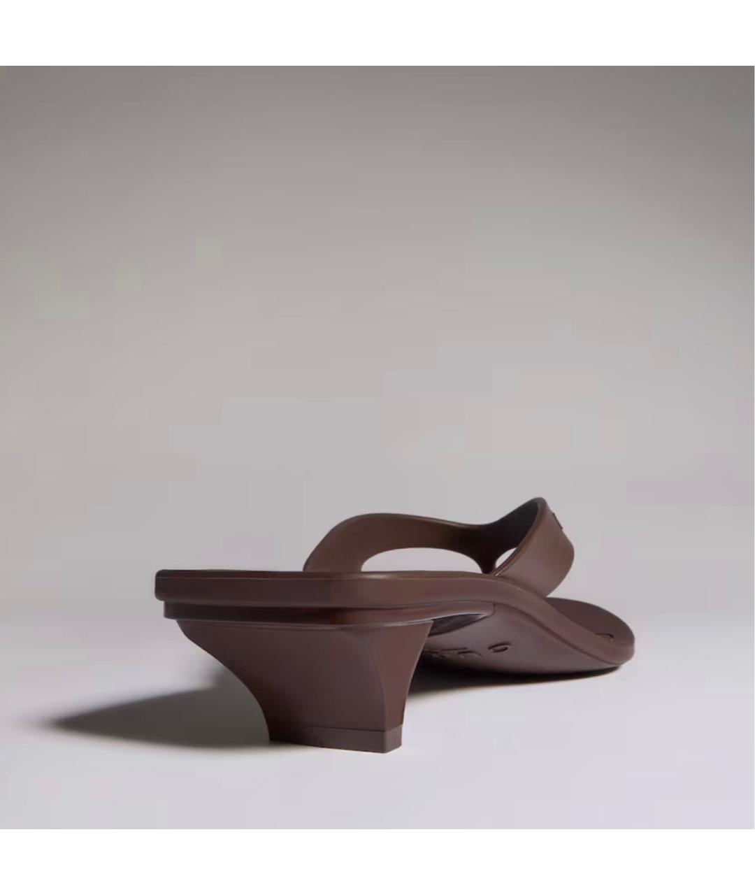 GUCCI Коричневые босоножки, фото 3