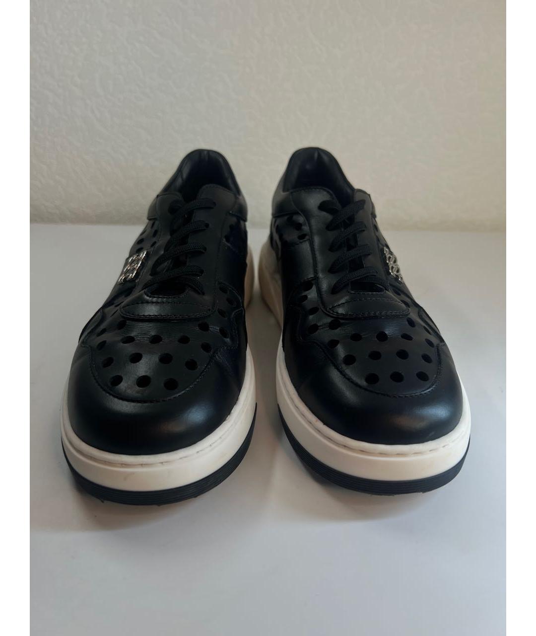 CASADEI Черные кожаные кеды, фото 3