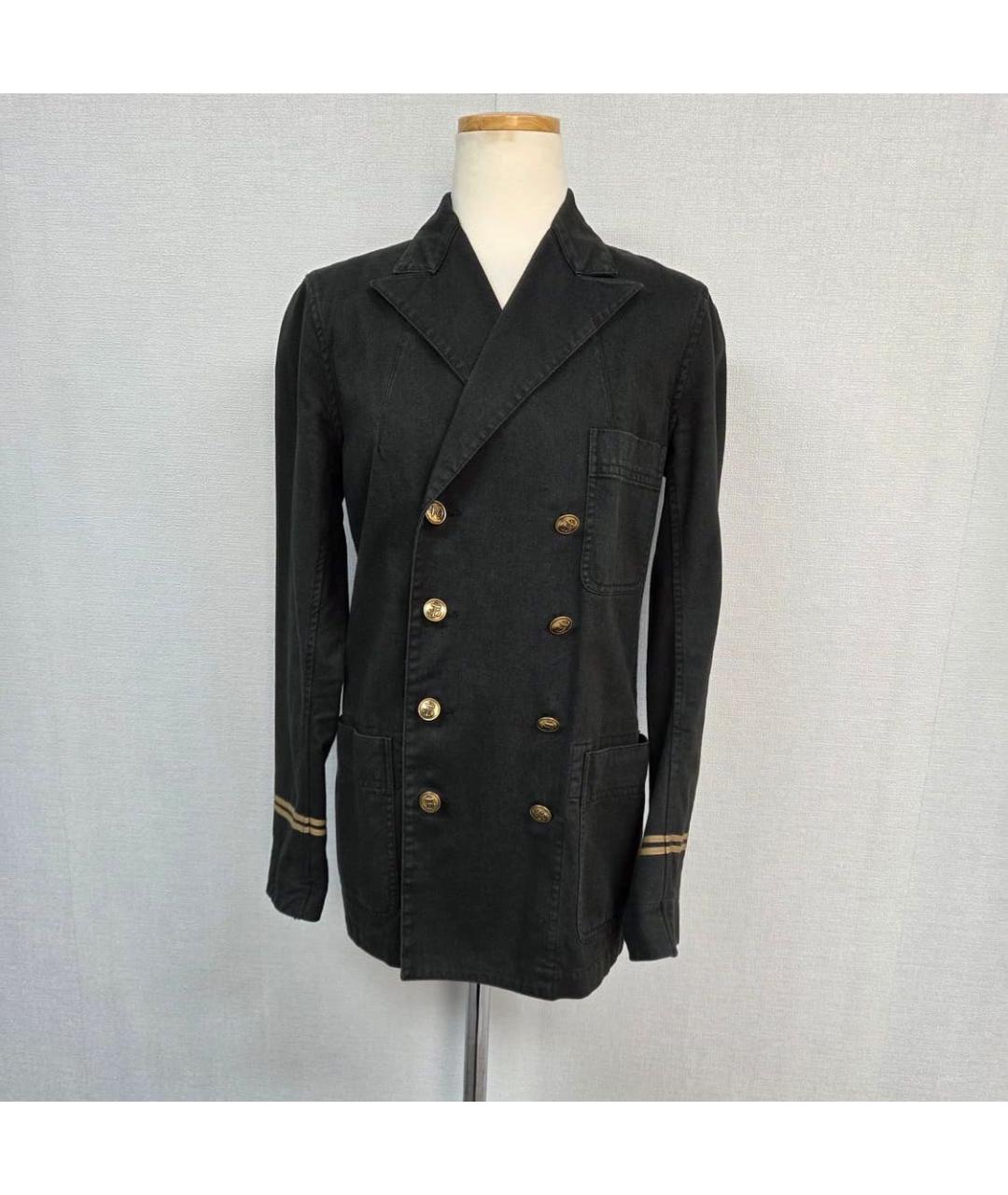 POLO RALPH LAUREN Черный хлопковый жакет/пиджак, фото 9
