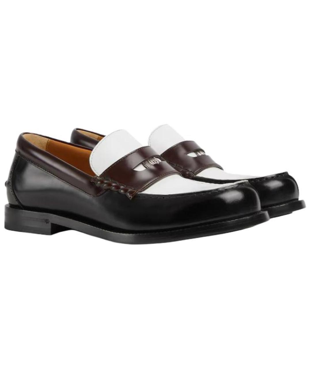 GUCCI Черные кожаные лоферы, фото 3