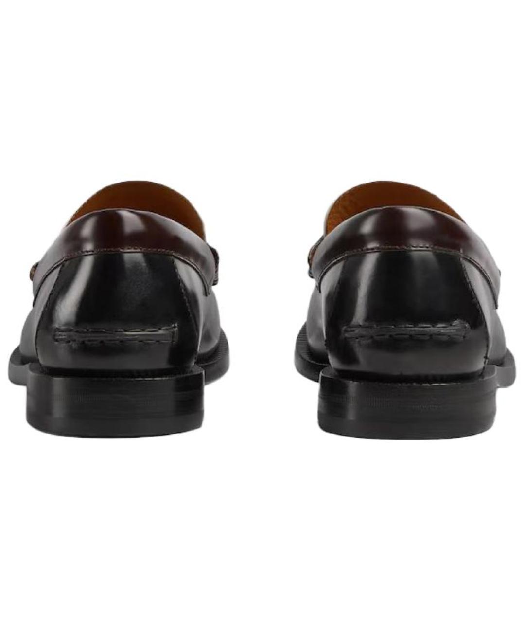 GUCCI Черные кожаные лоферы, фото 5