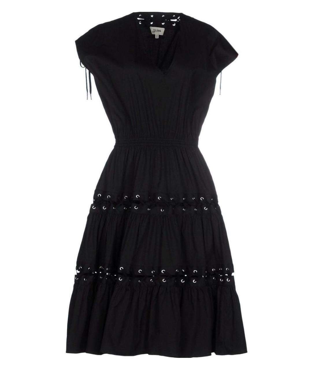 JEAN PAUL GAULTIER Черное хлопковое коктейльное платье, фото 9